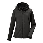 Killtec Softshelljacke KOS 481 (Kapuze, winddicht, wasserabweisend) schwarz Damen